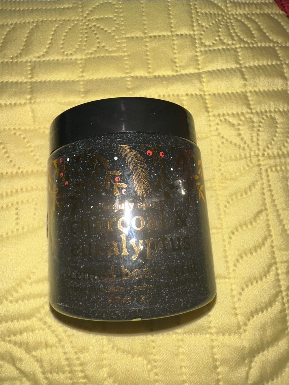 Set of 2 Charcoal & Eucalyptus / honey & almond milk Scented Body Scrub